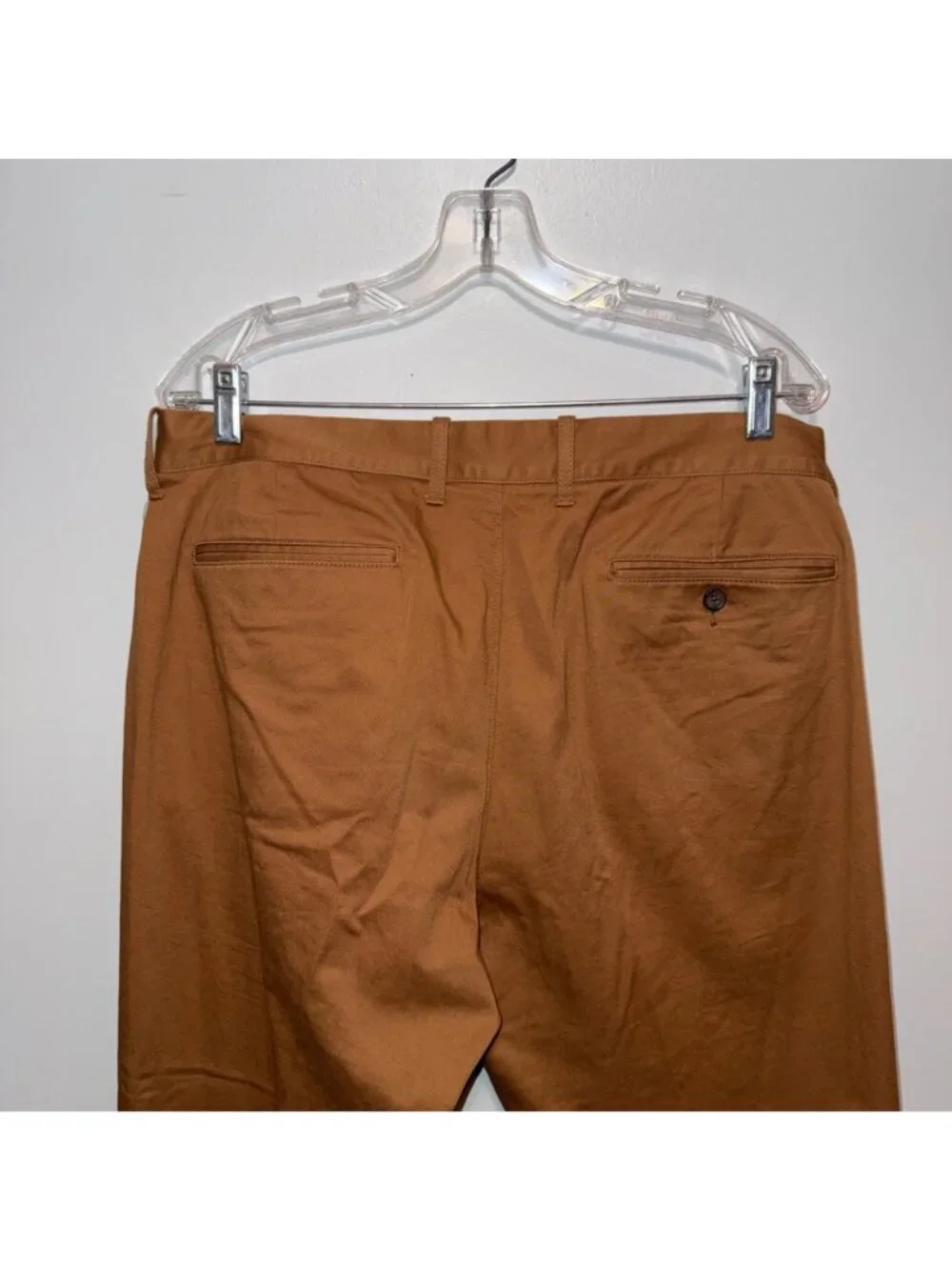J.Crew Mercantile Flex Mens Straight Fit Chino Pants W35 L32 Brown Casual Wear